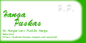 hanga puskas business card